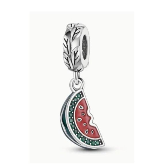 Watermelon Pendant Charm for Pandora Bracelet / pendentif melon - Picture 1 of 5